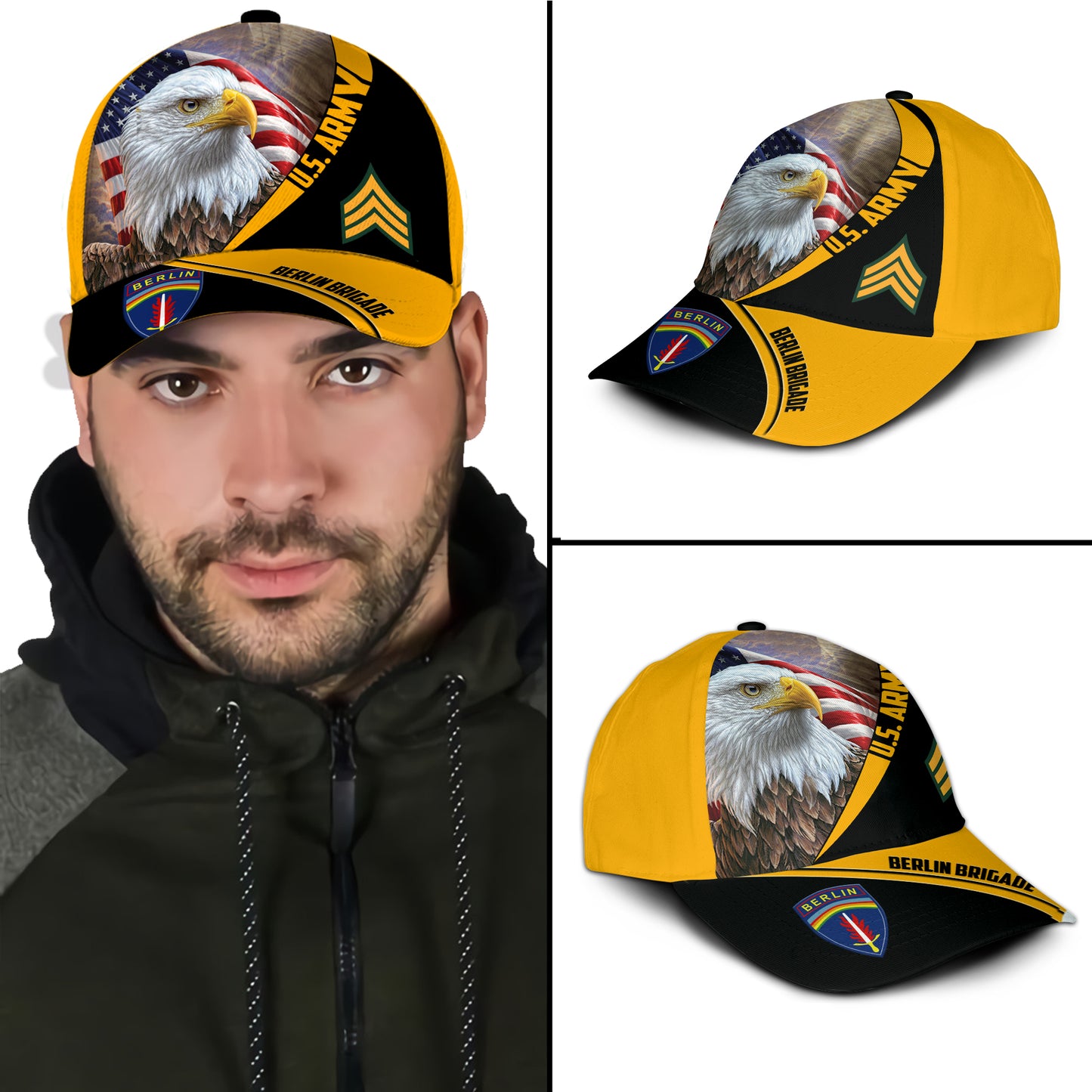 US Military – Army Division All Over Print Cap