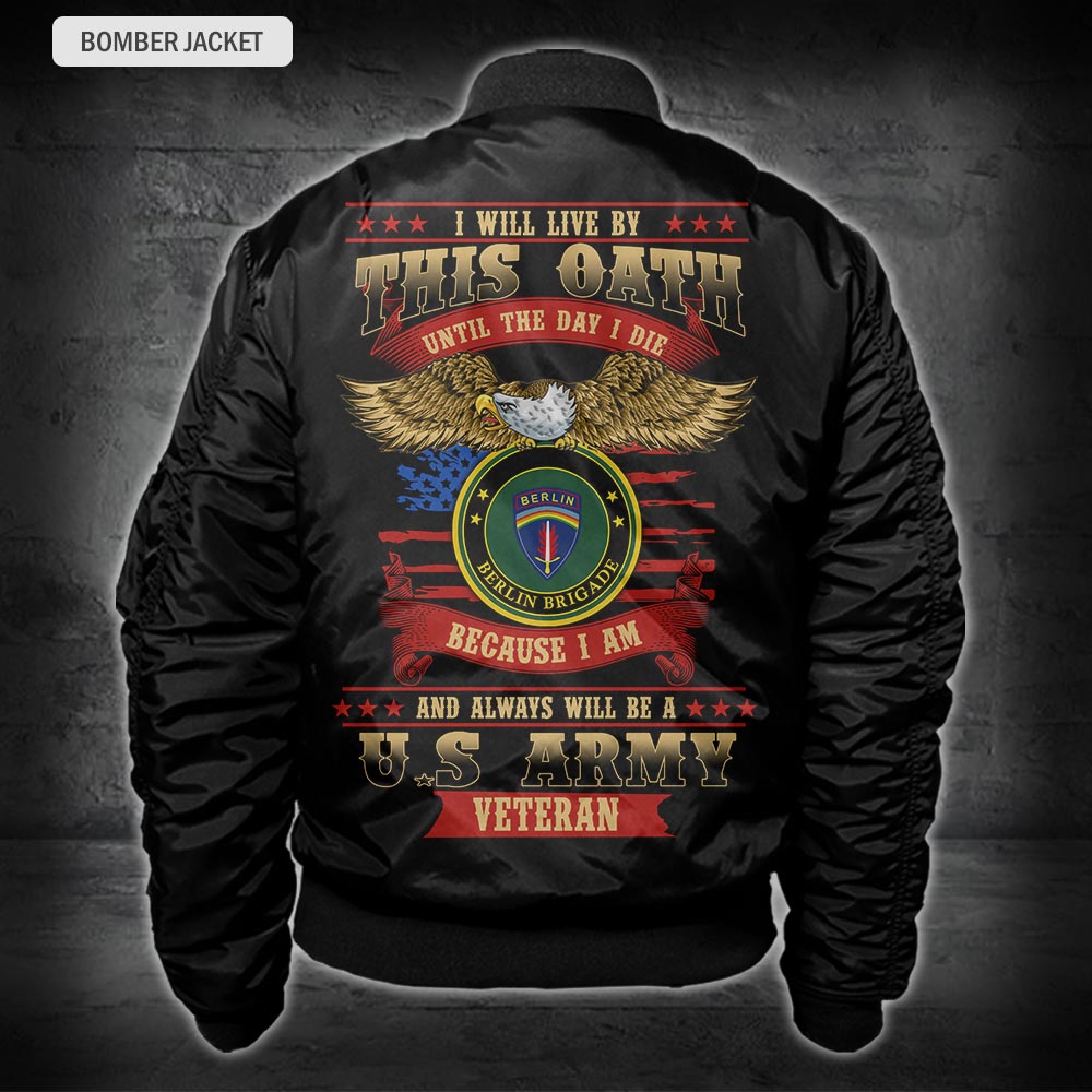 US Militär – Bomberjacke mit Allover-Print der Army Division