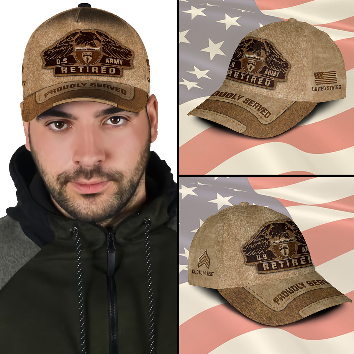 US Military – Army Division All Over Print Cap