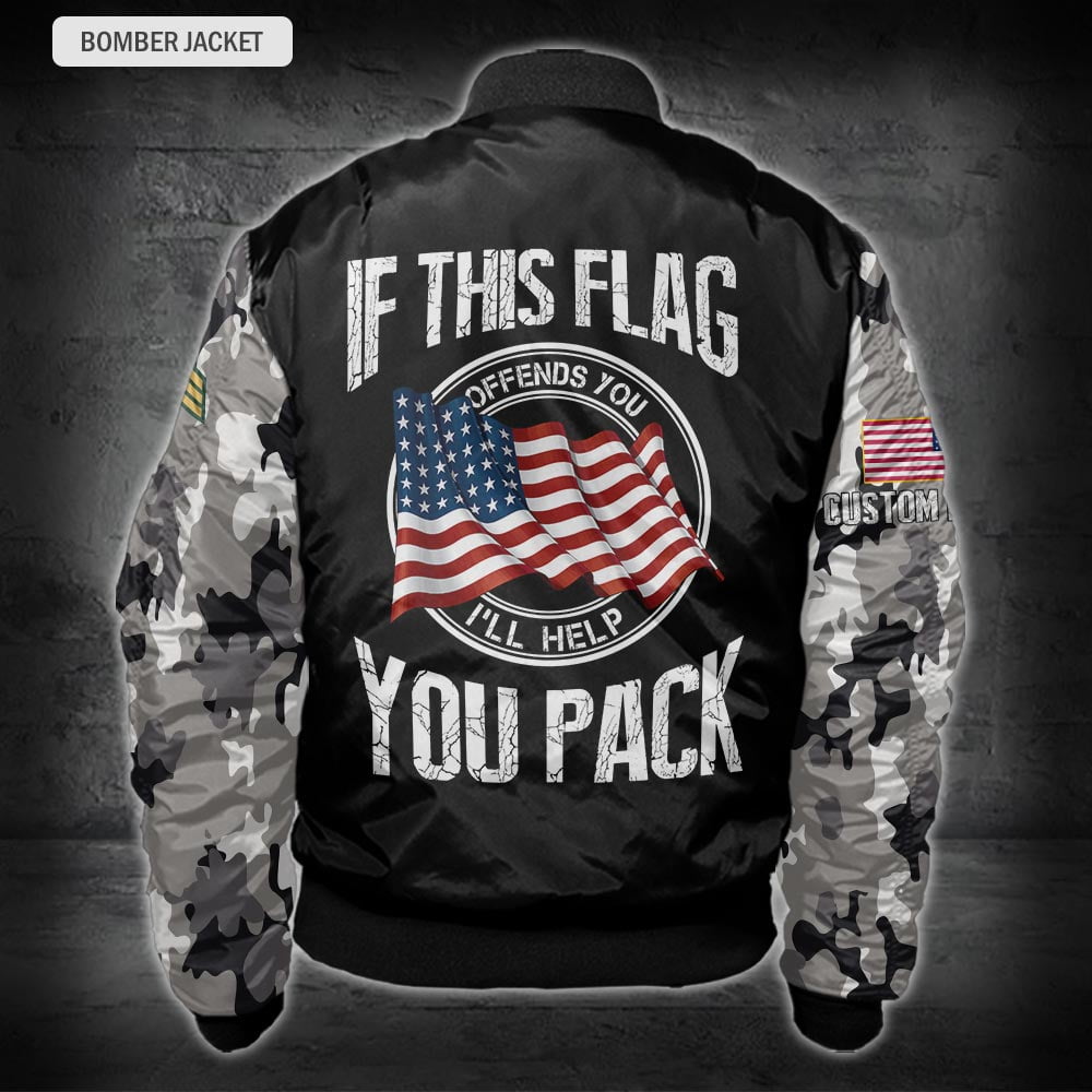 US Military – Army Division All Over Print Bomber Jacket