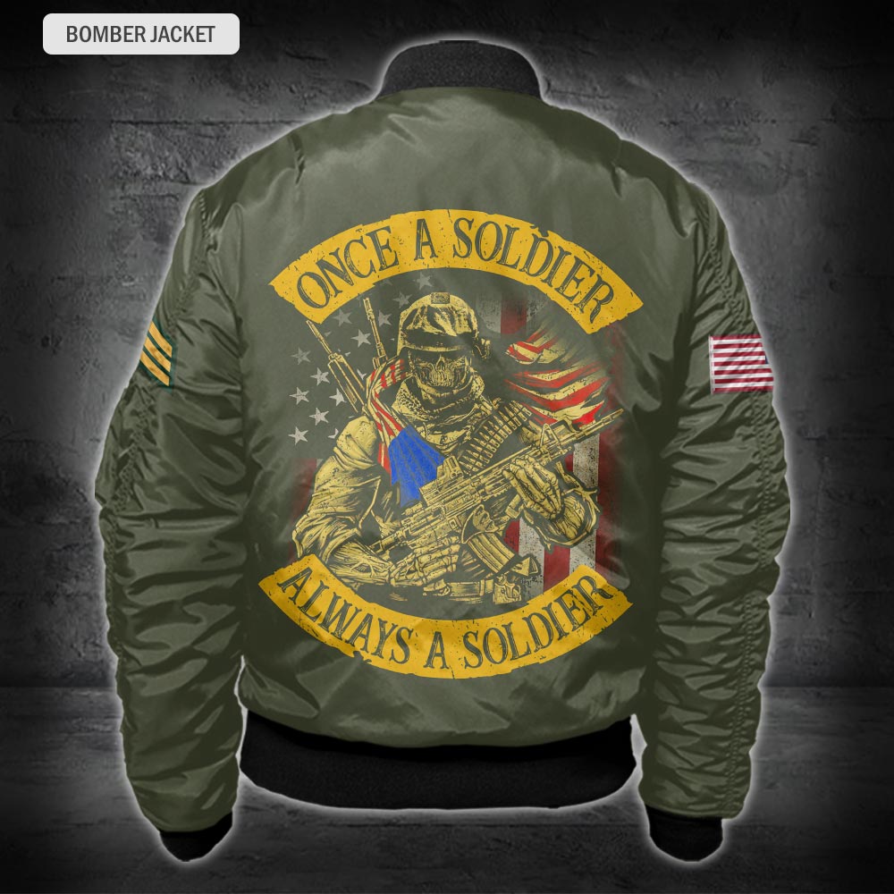 US Militär – Bomberjacke mit Allover-Print der Army Division