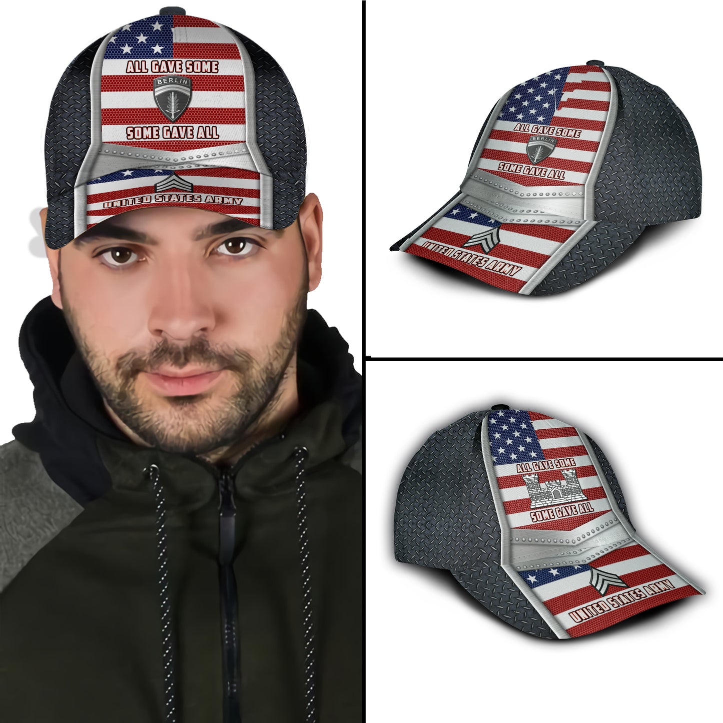 US Military – Army Division All Over Print Cap