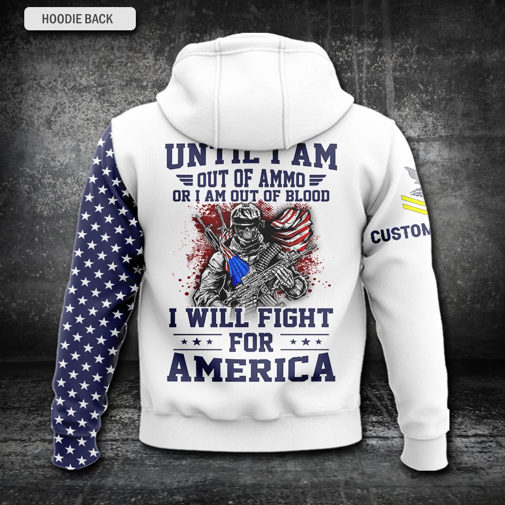 US Military – Navy Badge All Over Print Hoodie