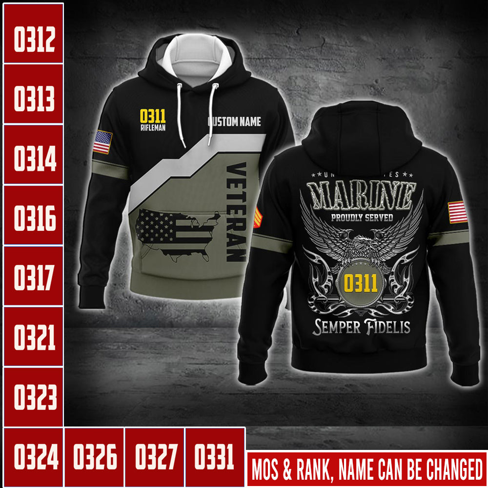 US Military – Marine MOS All Over Print Bomber Jacket