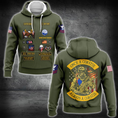 US Military – Coast Guard Rating All Over Print Hoodie