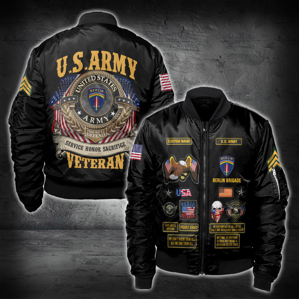 US Militär – Army Division Kapuzenpullover mit durchgehendem Print