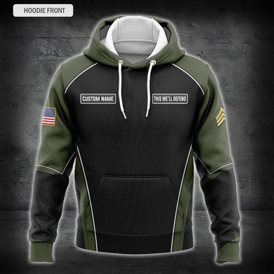 US Military – Army Division All Over Print Hoodie