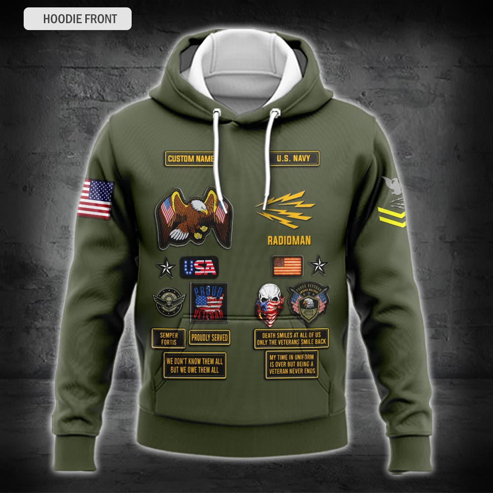 US Military – Navy Rating All Over Print Bomber Jacket