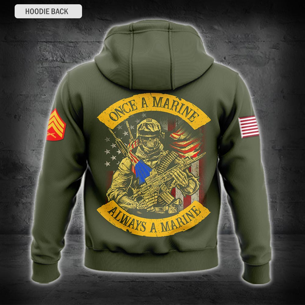 US Military – Marine Battalion All Over Print Hoodie