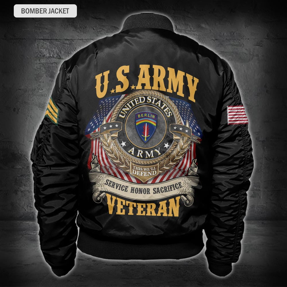 US Militär – Army Division Kapuzenpullover mit durchgehendem Print