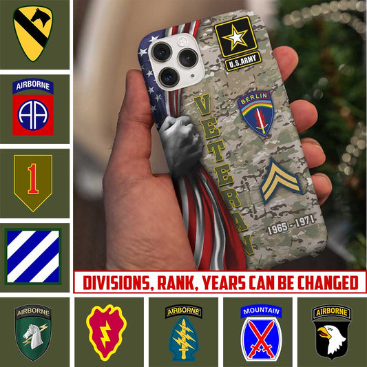 Personalisierte US-Militär - Army Division Handyhülle bedruckt