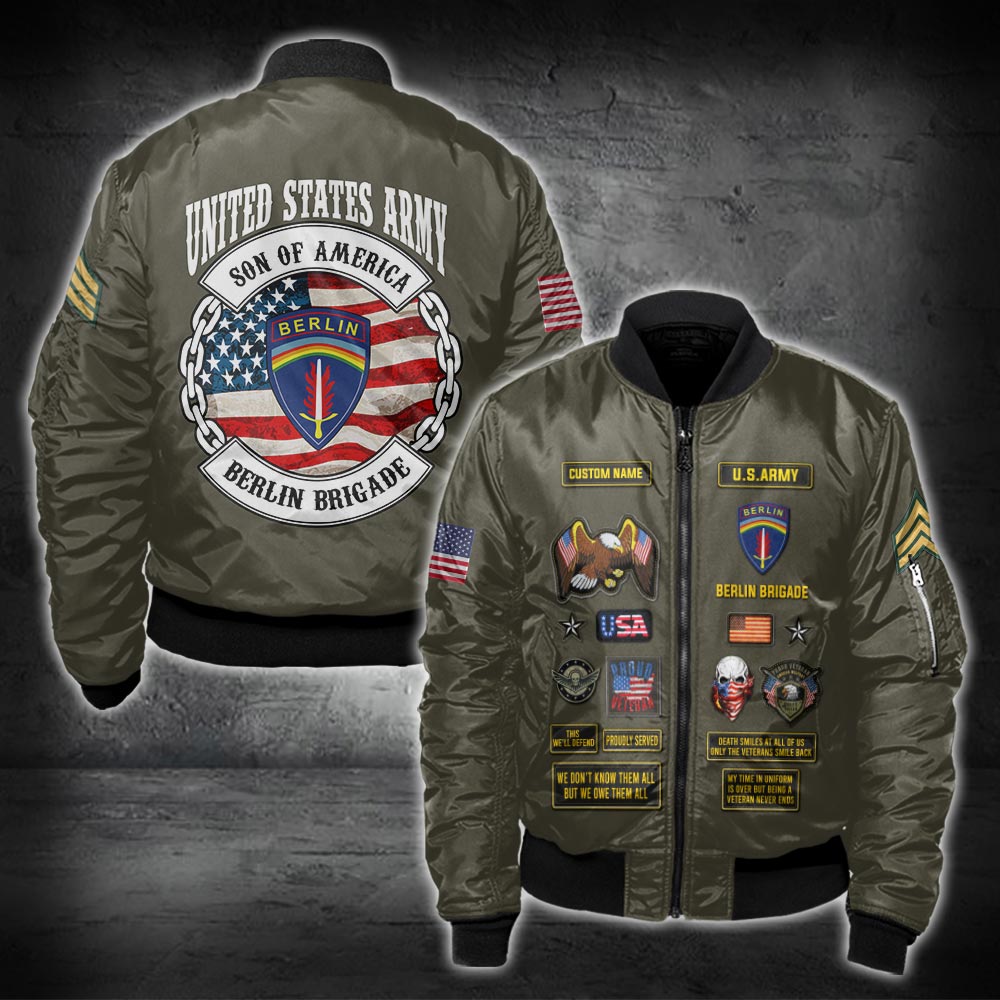 US Militär – Bomberjacke mit Allover-Print der Army Division