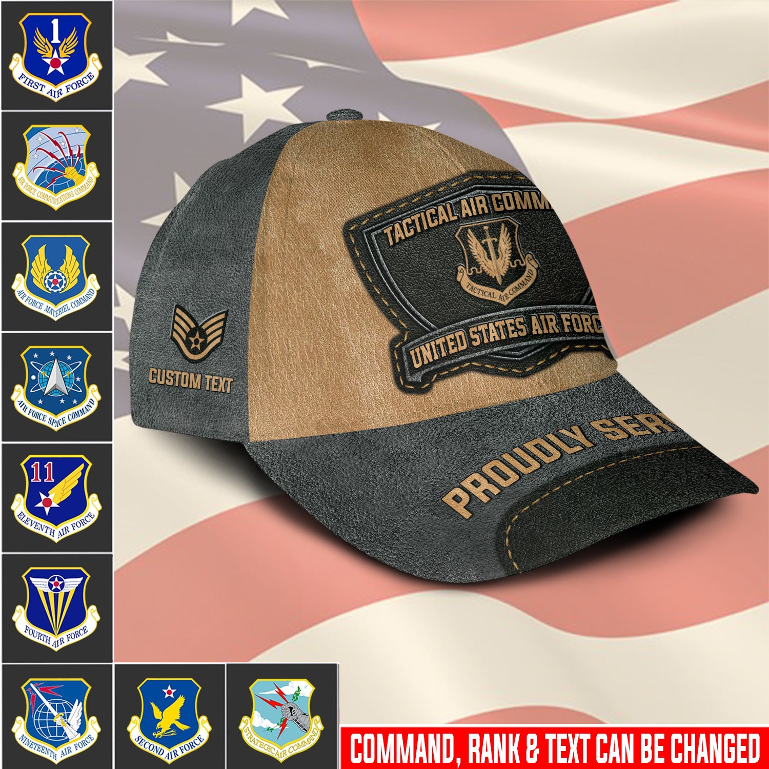 US Military – Air Force Command All Over Print Cap – Amazing Customize