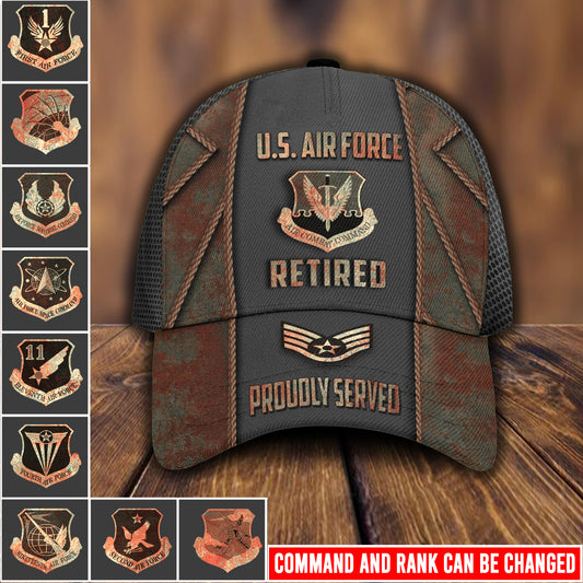 Casquette à imprimé intégral de l'armée américaine - Commandement de l'armée de l'air