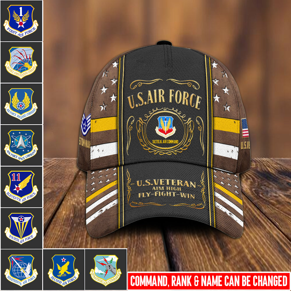US Military – Air Force Command All Over Print Cap