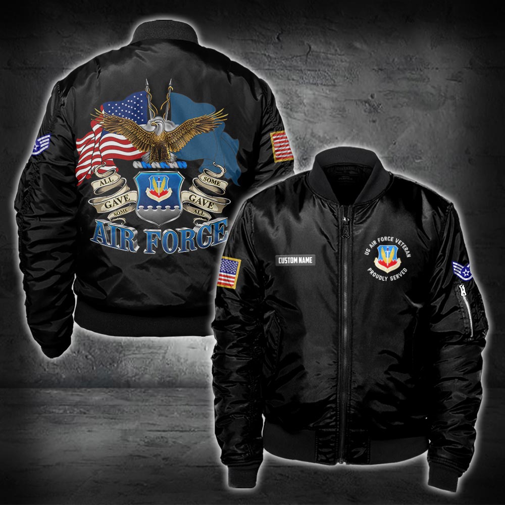 US Military – Air Force Command All Over Print Bomber Jacket