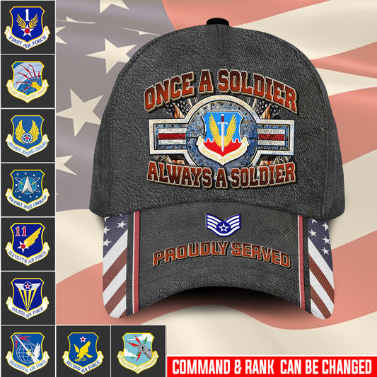 Casquette à imprimé intégral de l'armée américaine - Commandement de l'armée de l'air