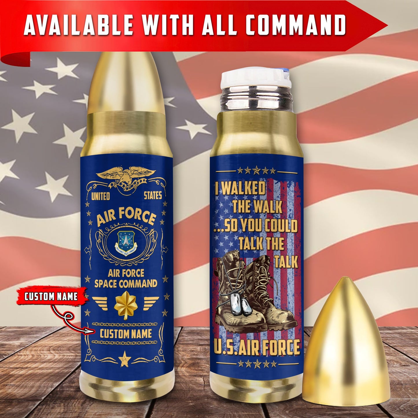 US Military – Air Force Command – Bullet Tumbler
