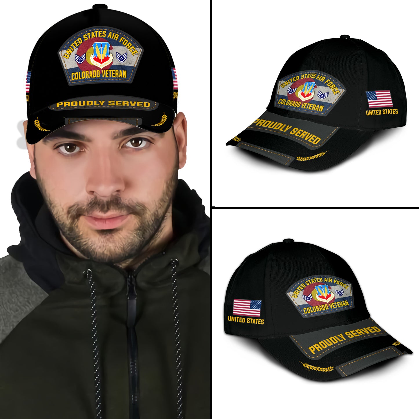 US Military – Air Force Command All Over Print Cap