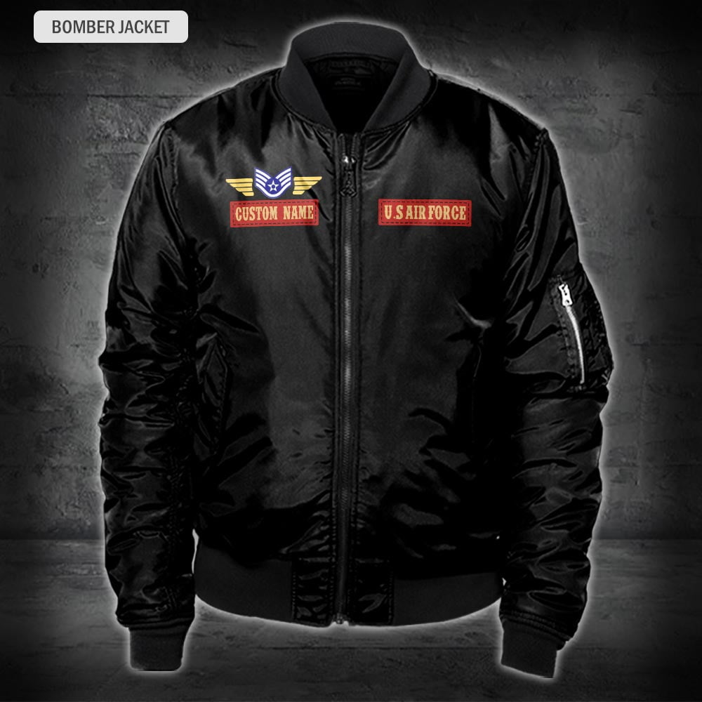 US Military – Air Force Command All Over Print Bomber Jacket