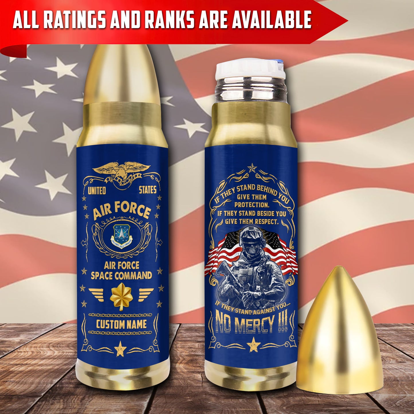 US Military – Air Force Command – Bullet Tumbler