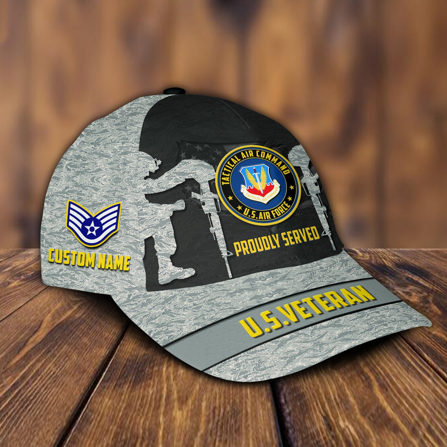 US Military – Air Force Command All Over Print Cap
