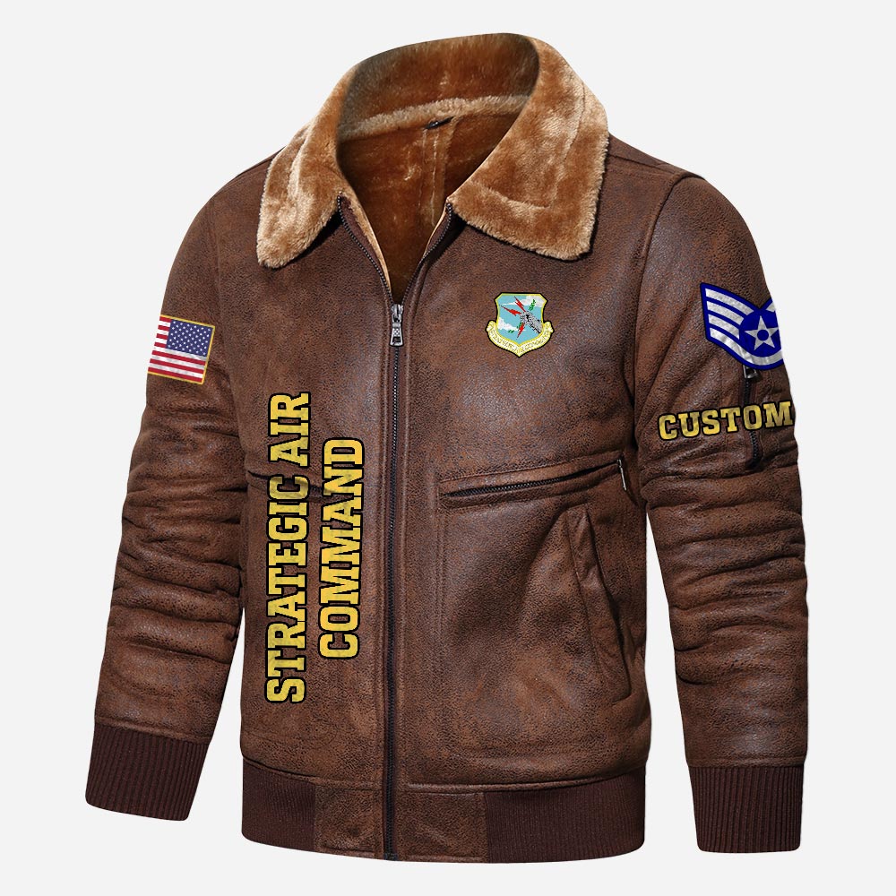 US Military - Air Force Command - Leather Jacket For Veterans