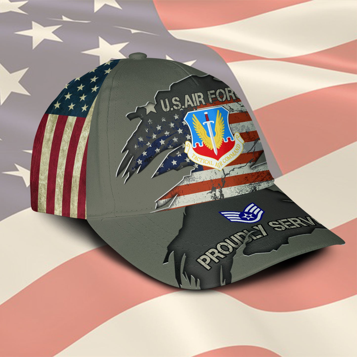 US Military – Air Force Command All Over Print Cap