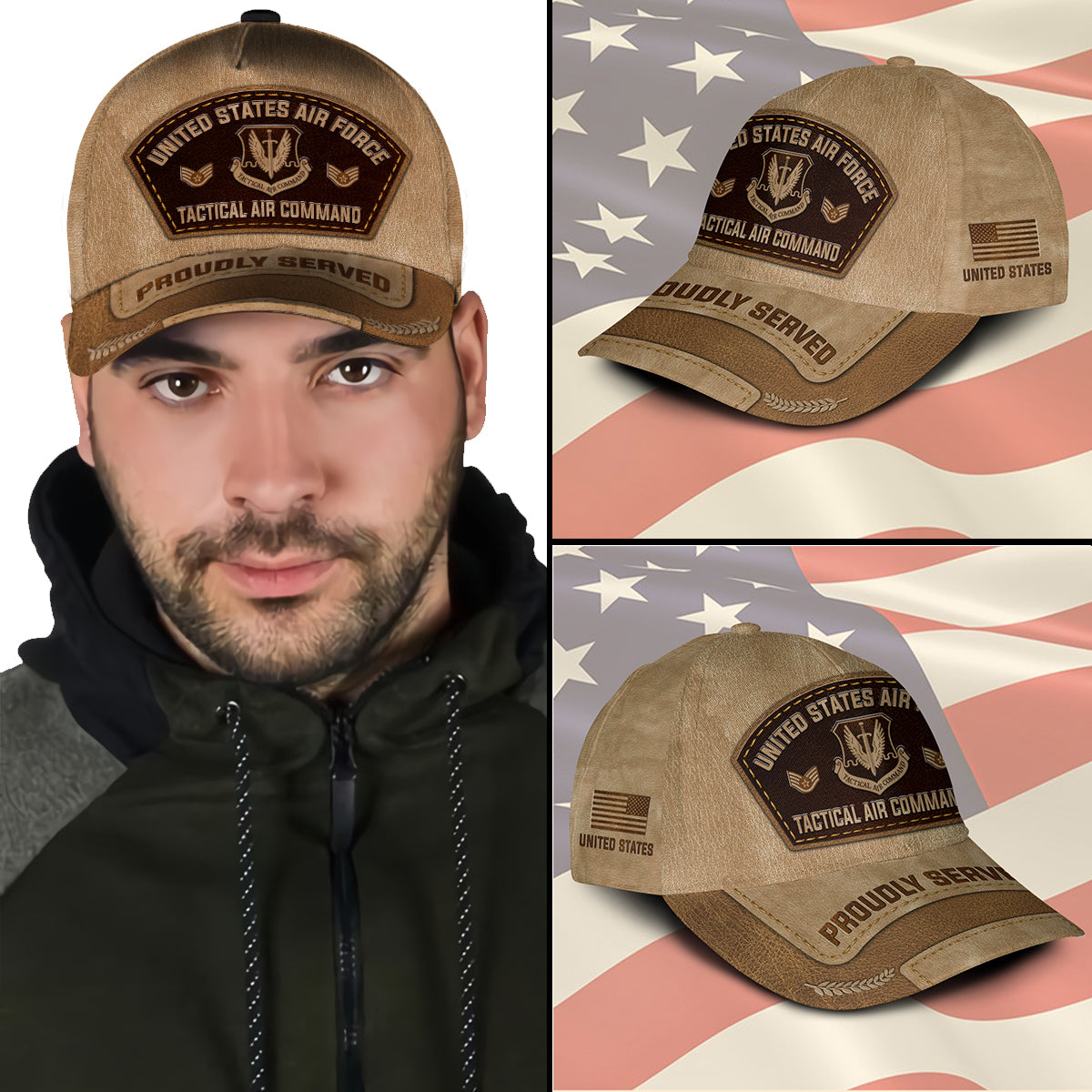 US Military – Air Force Command All Over Print Cap