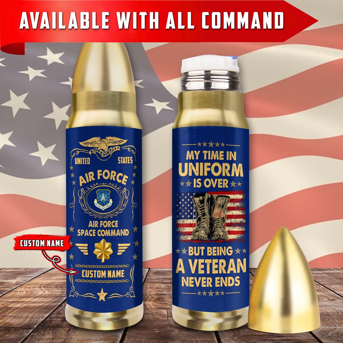 US Military – Air Force Command – Bullet Tumbler