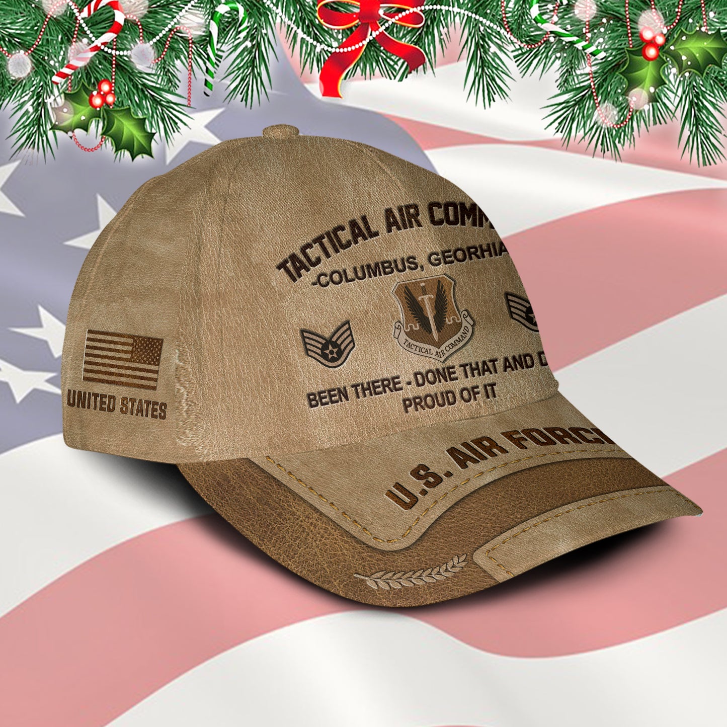 US Military – Air Force Command All Over Print Cap