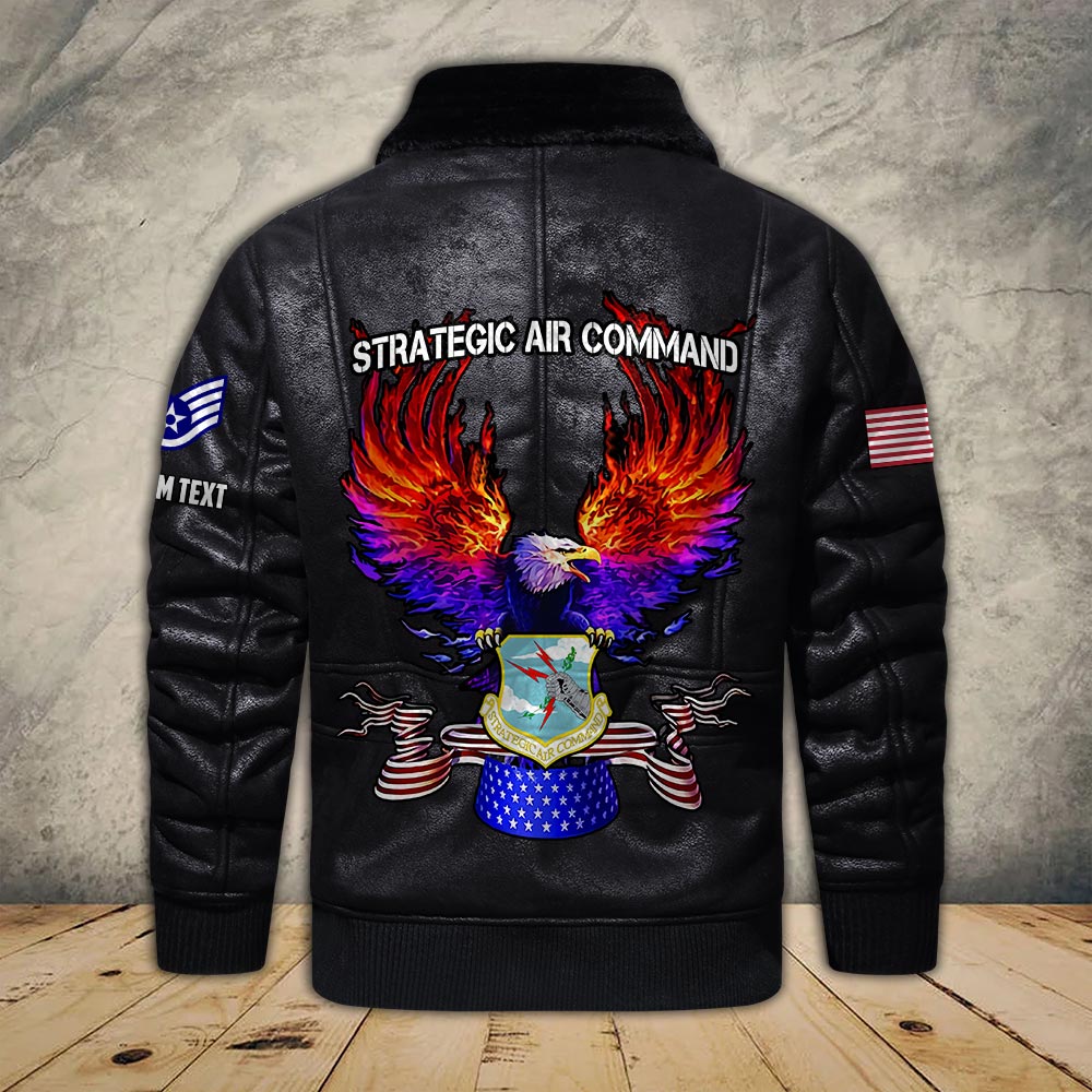 US Military - Air Force Command - Leather Jacket For Veterans