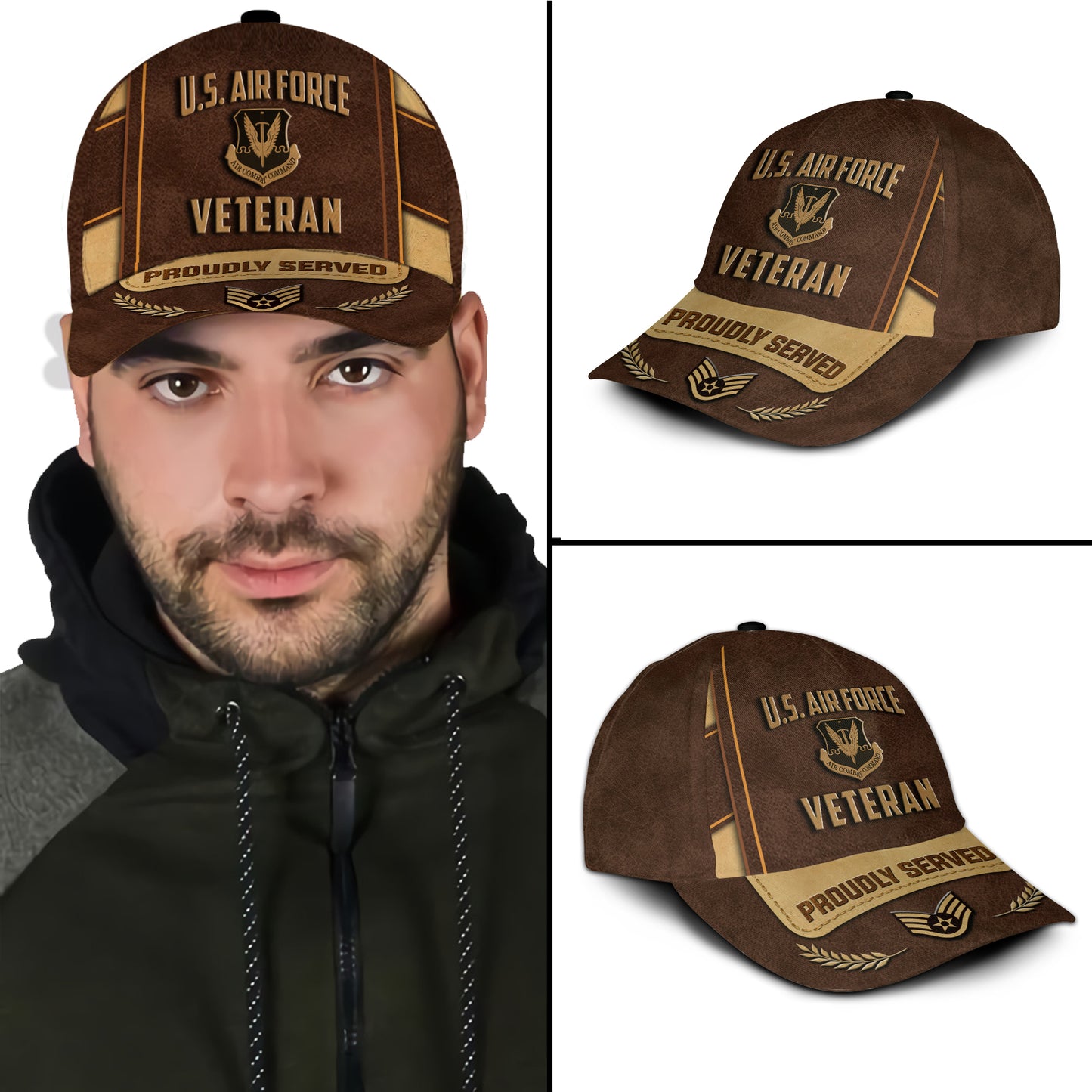 US Military – Air Force Command All Over Print Cap