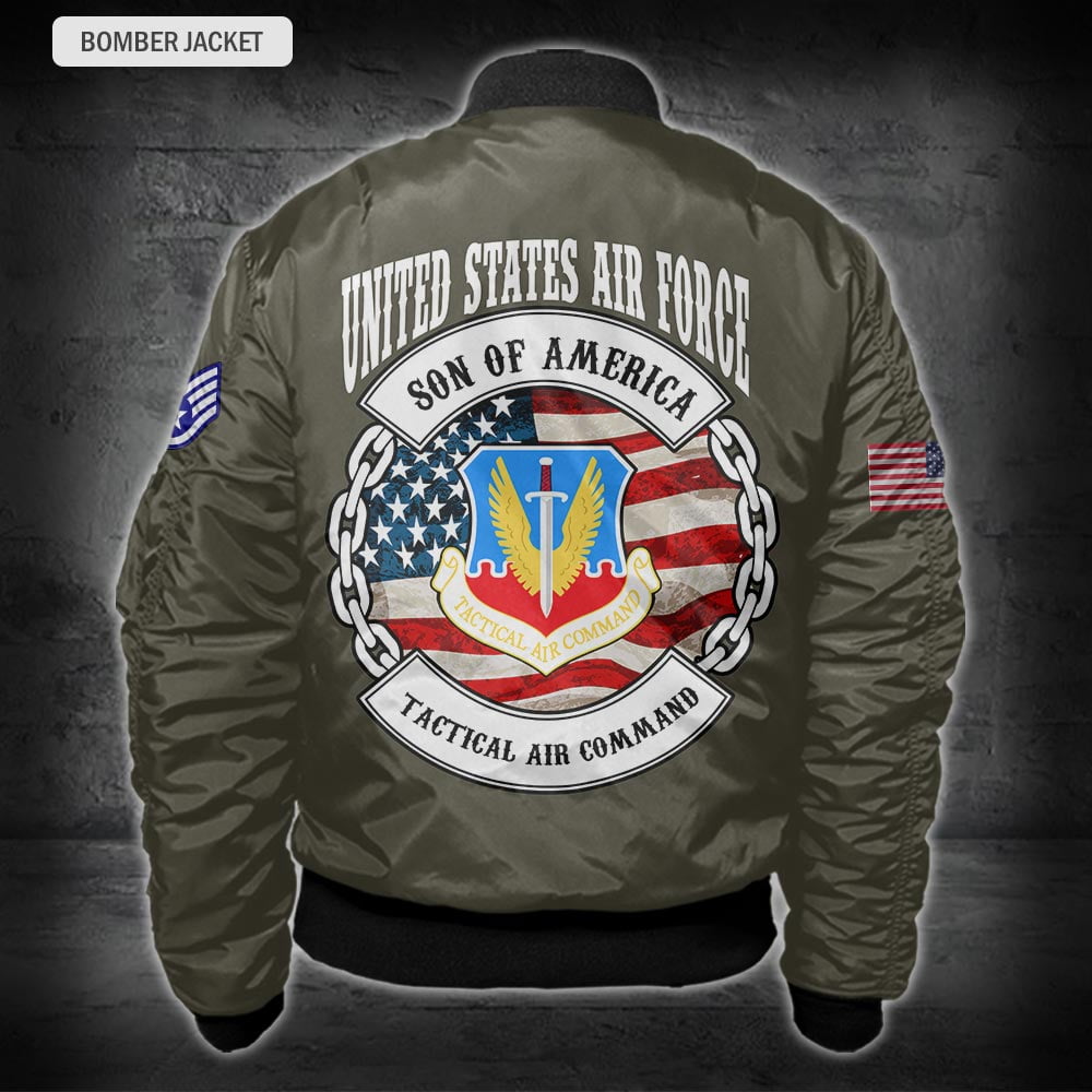 US Military – Air Force Command All Over Print Bomber Jacket