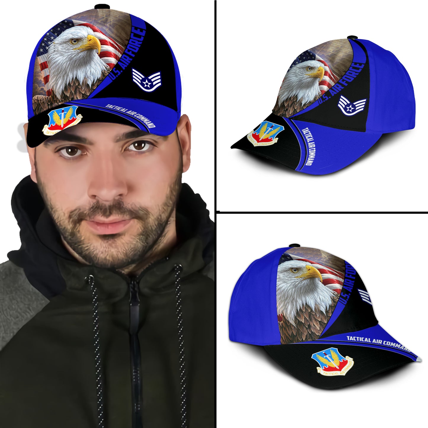 US Military – Air Force Command All Over Print Cap