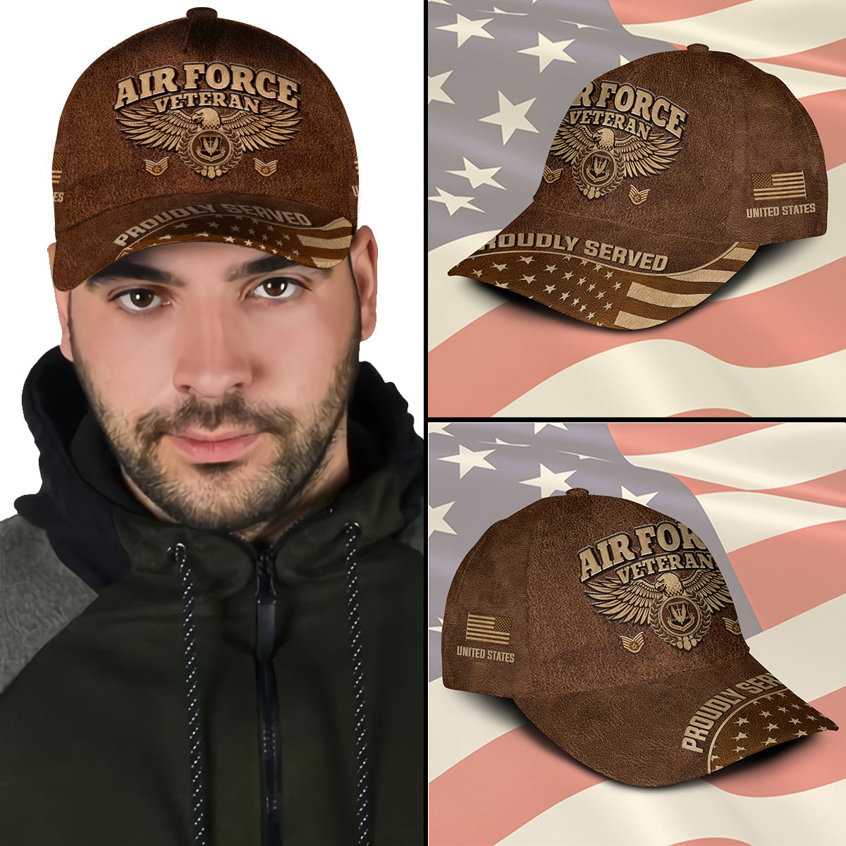 US Military – Air Force Command All Over Print Cap