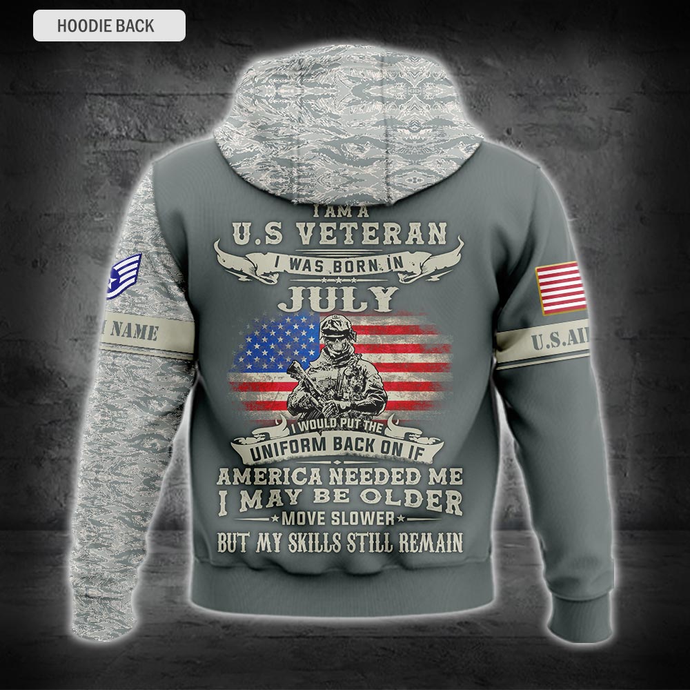 US Military – Air Force Badge All Over Print Hoodie