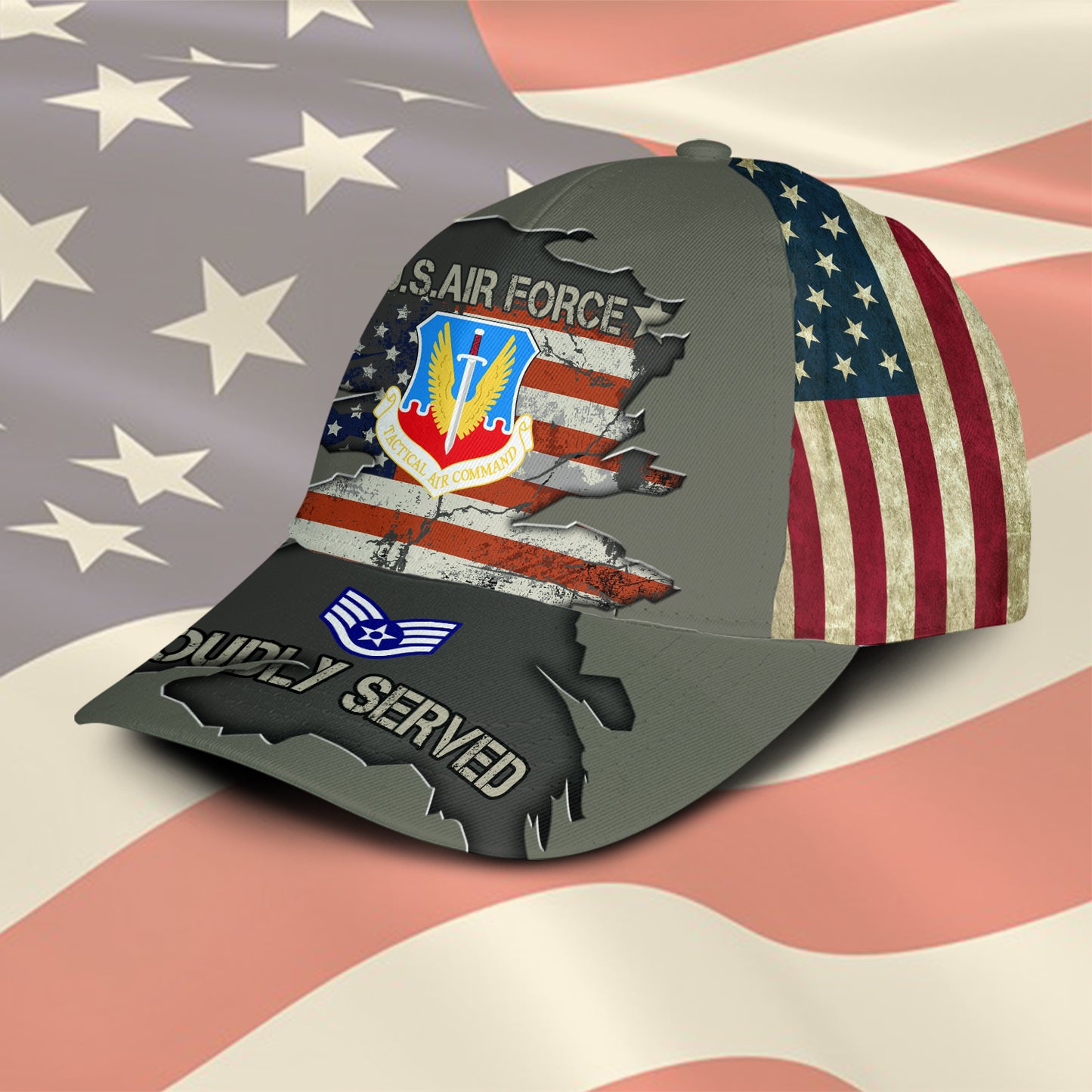 US Military – Air Force Command All Over Print Cap