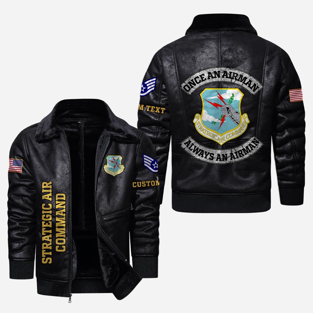 US Military - Air Force Command - Leather Jacket For Veterans