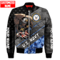 US Navy Veteran - Metal Pattern Unisex Shirts