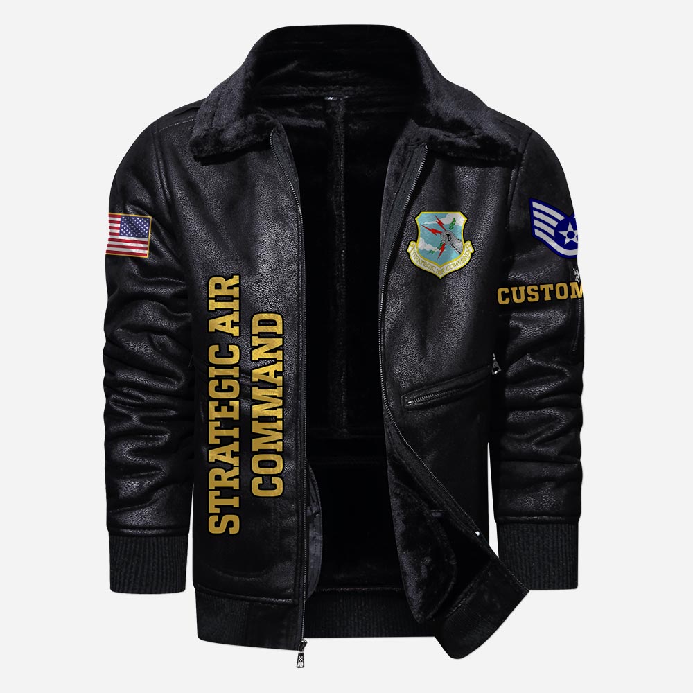 US Military - Air Force Command - Leather Jacket For Veterans