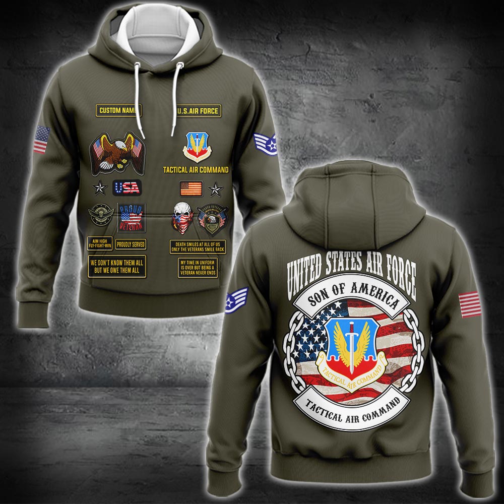 US Military – Air Force Command All Over Print Bomber Jacket