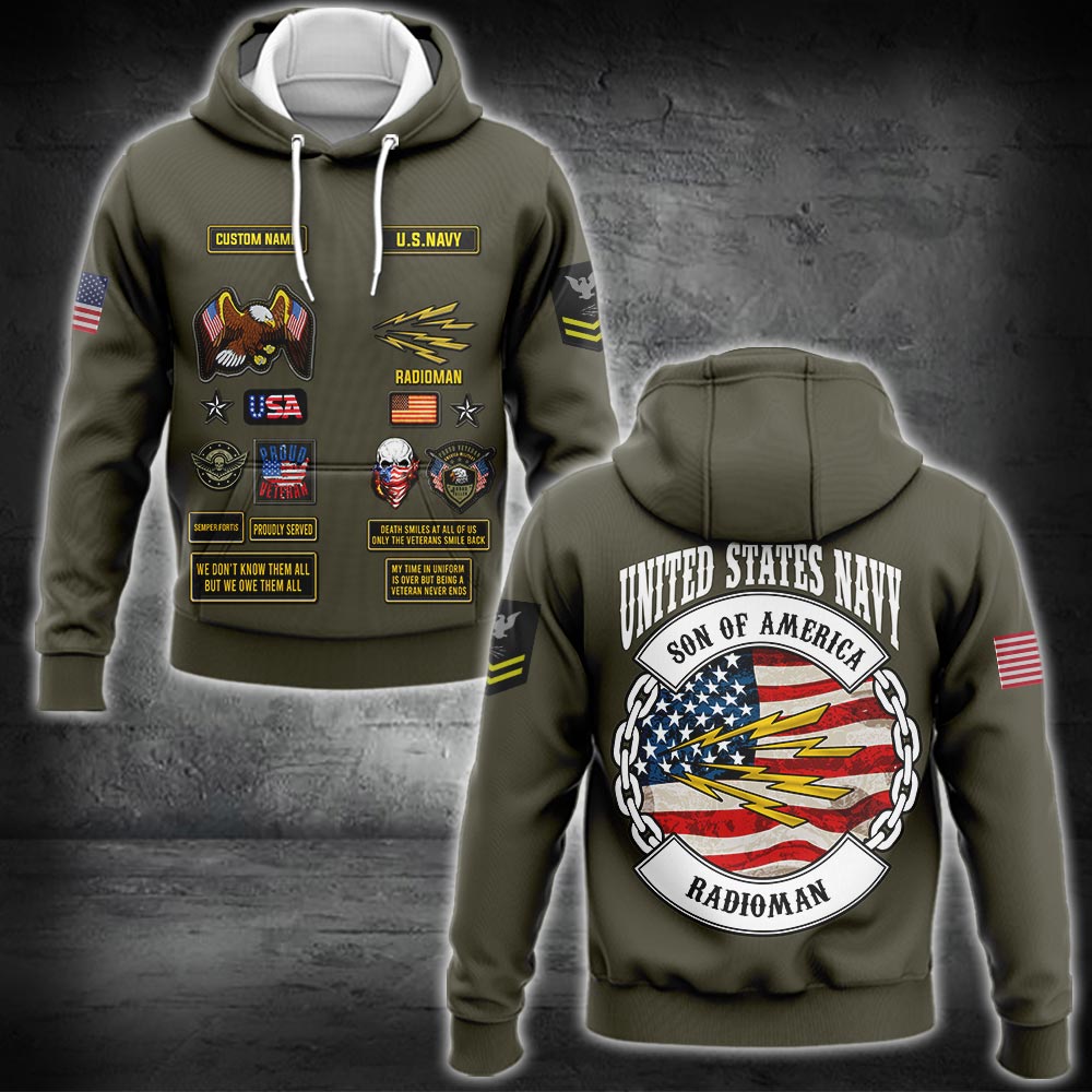 US Military – Navy Rating All Over Print Bomber Jacket