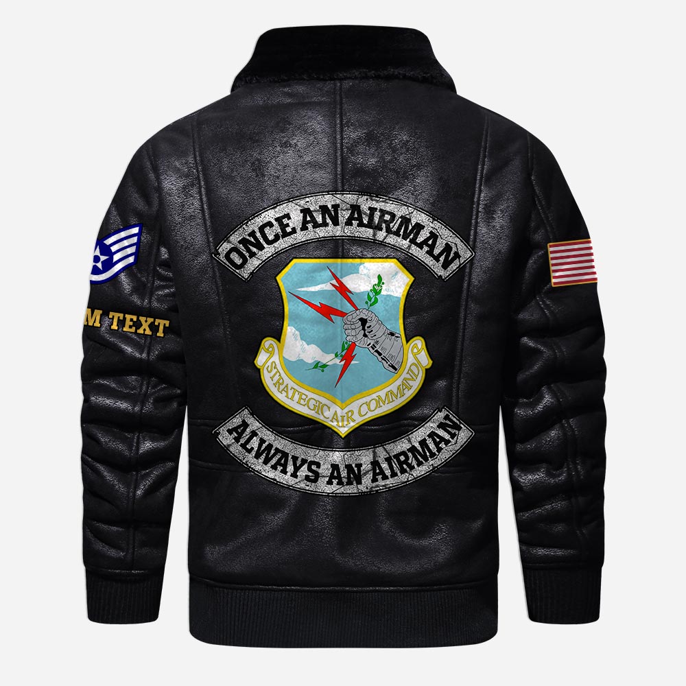 US Military - Air Force Command - Leather Jacket For Veterans