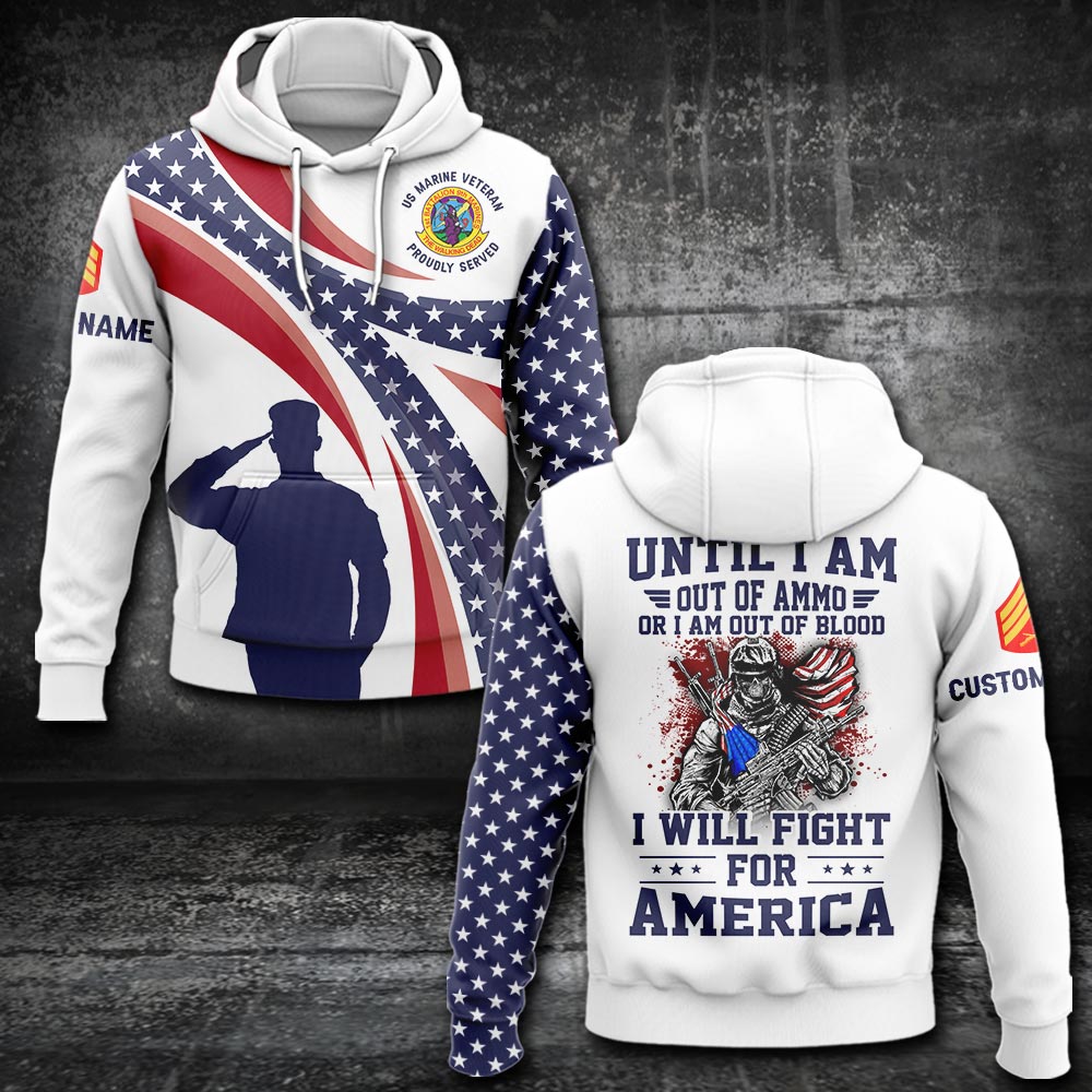 US Military – Marine Battalion All Over Print Hoodie