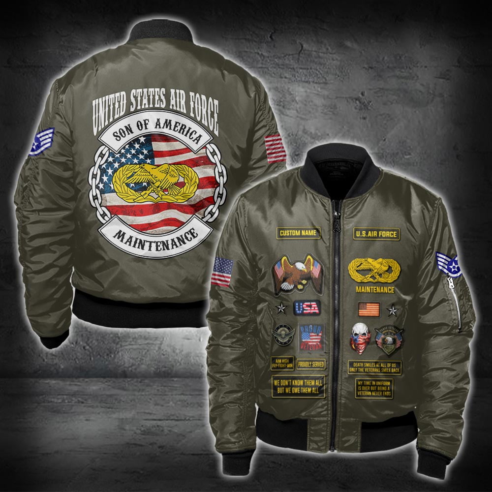 US Military – Air Force Badge All Over Print Hoodie