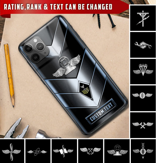 Personalized US Military - Navy Rating Phone Case Printed