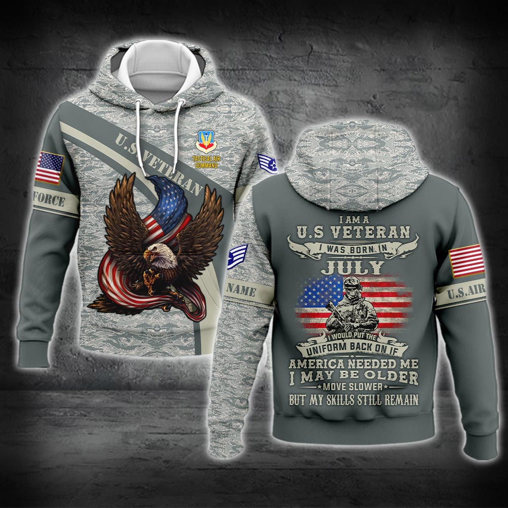 US Military – Air Force Command All Over Print Hoodie