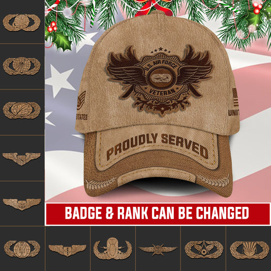 US Military – Air Force Badge All Over Print Cap