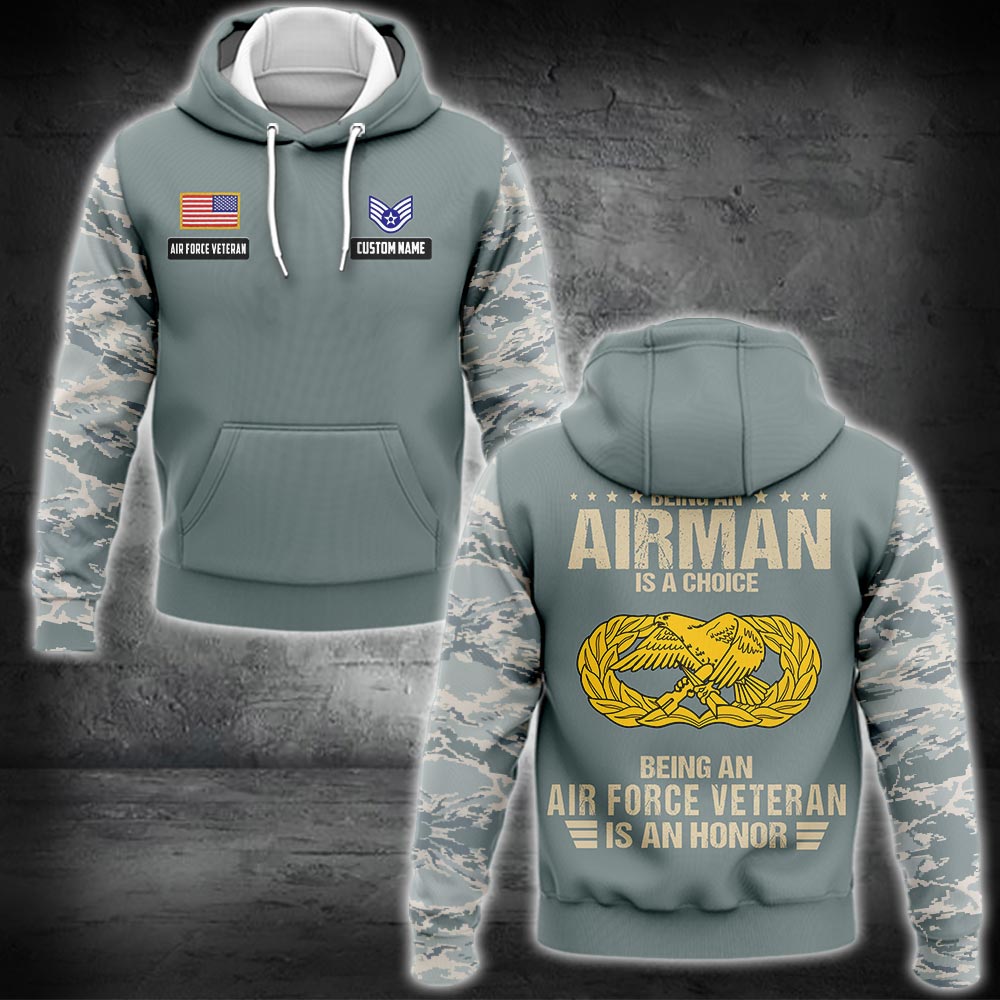 US Military – Air Force Badge All Over Print Bomber Jacket